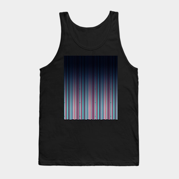 Gradient tiny triangle ombre pattern Tank Top by IngaDesign